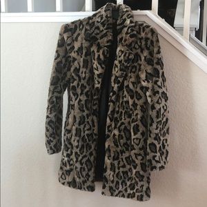 Bebe faux leopard jacket, women’s size M